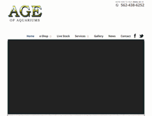 Tablet Screenshot of ageofaquariums.biz